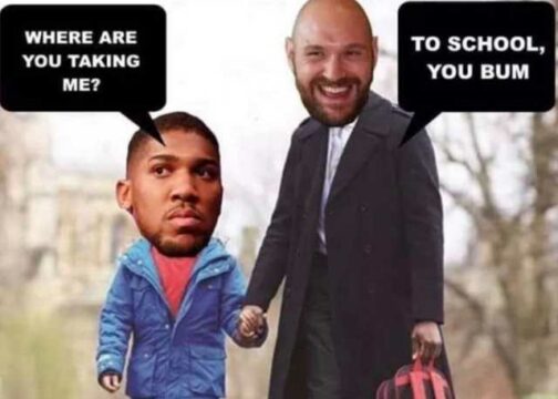 Tyson Fury Anthony Joshua Twitter