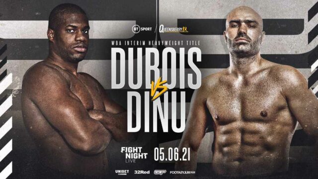 Daniel Dubois vs Bogdan Dinu Fight Poster