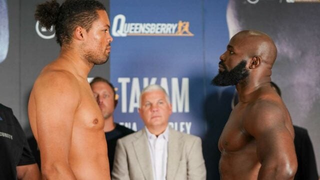Joe Joyce vs Carlos Takam Weigh In