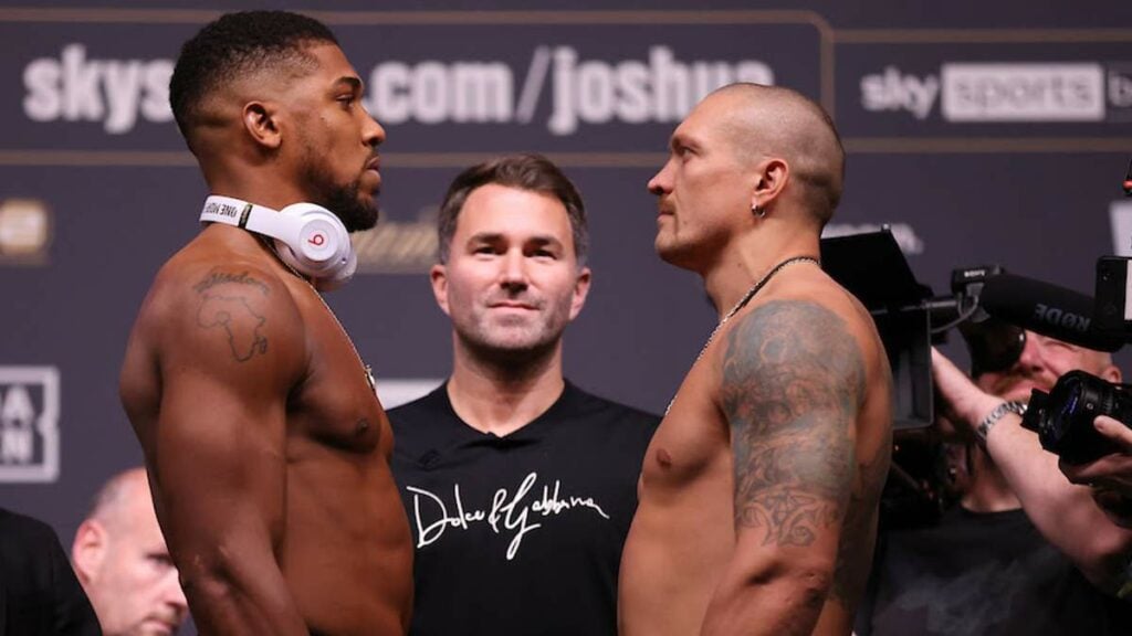 Anthony Joshua vs Oleksandr Usyk Weigh In
