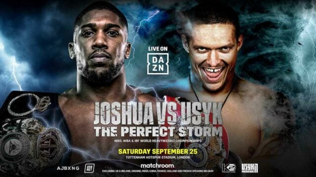 Joshua vs Usyk Fight Poster