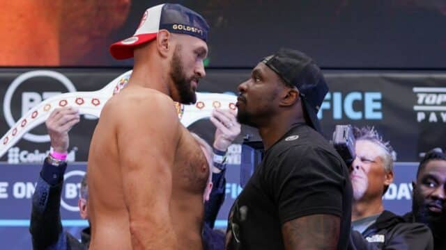 Tyson Fury vs Dillian Whyte Weigh-In April 2022