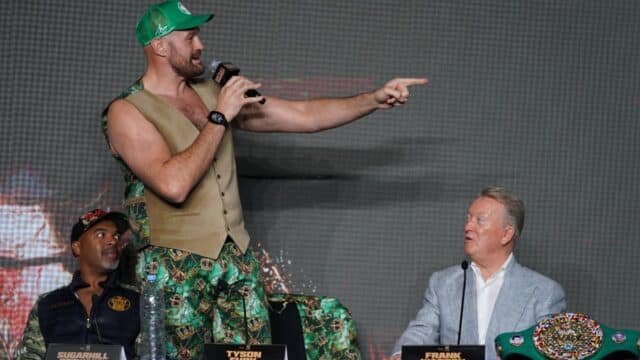 Tyson Fury Frank Warren Press Conference vs Francis Ngannou
