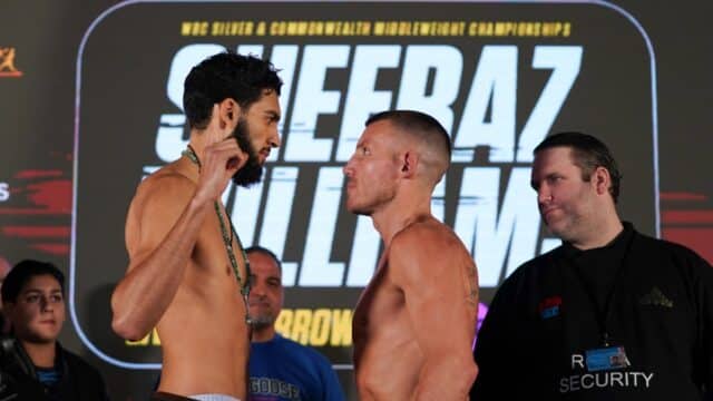 Hamzah Sheeraz vs Liam Williams Weigh In London 2024