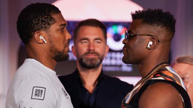 Anthony Joshua vs Francis Ngannou Press Conference Heavyweight Boxing Riyadh Saudi Arabia
