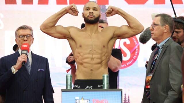 Chris Eubank Jr vs Conor Benn Weigh In Scales London April 2025