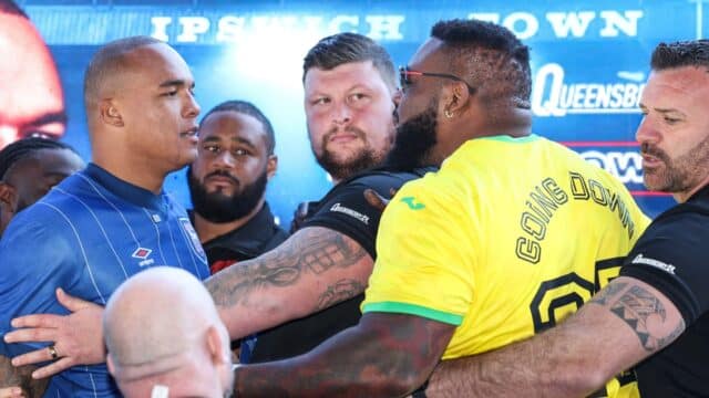 Fabio Wardley vs Jarrell Miller Press Conference Portman Road Ipswich Town
