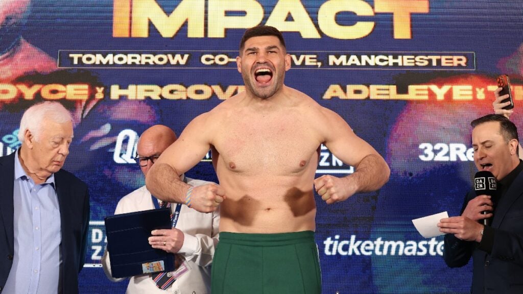 Filip Hrgovic Weigh In vs Joe Joyce Manchester April 2025 DAZN