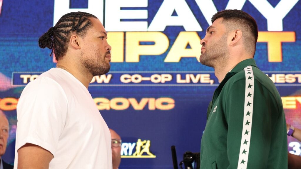 Joe Joyce vs Filip Hrgovic Weigh In Manchester April 2025 DAZN