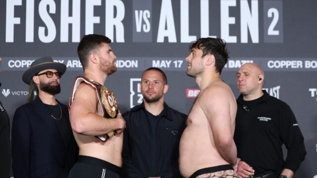 Johnny Fisher vs Dave Allen 2 Weigh In London May 2025
