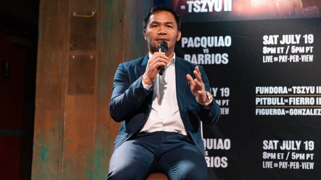 Manny Pacquiao vs Mario Barrios Press Conference June 2025.
