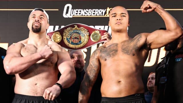 Joseph Parker vs Fabio Wardley London October 2025 DAZN