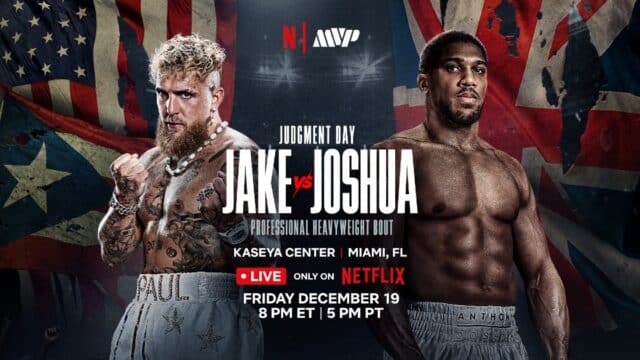 Jake Paul vs Anthony Joshua Fight Poster