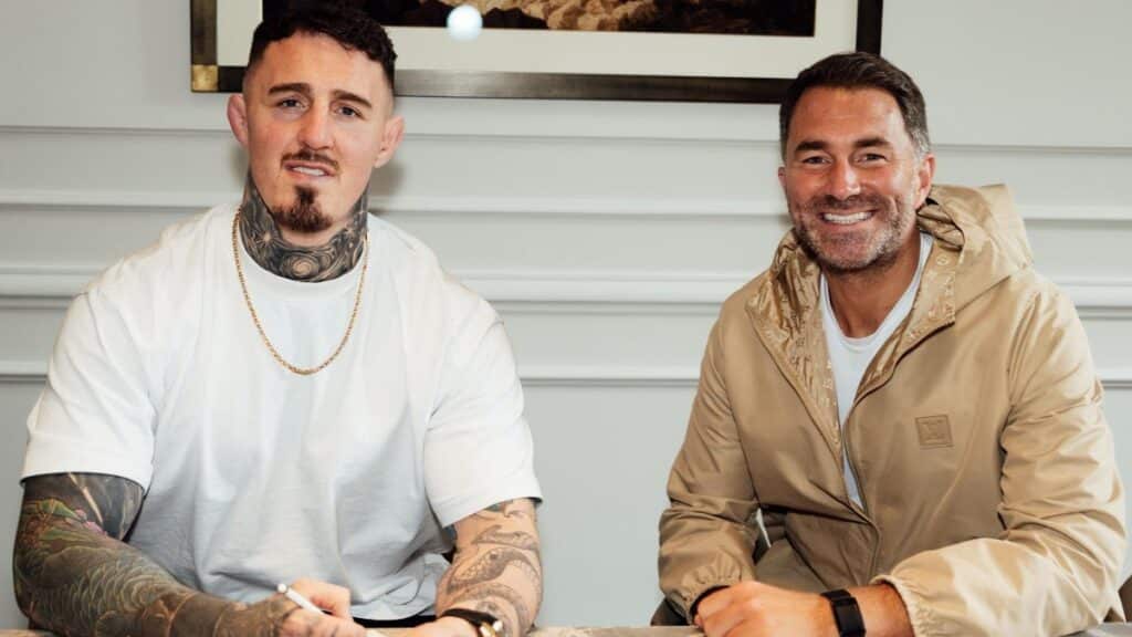 Tom Aspinall Eddie Hearn Matchroom Talent Agency