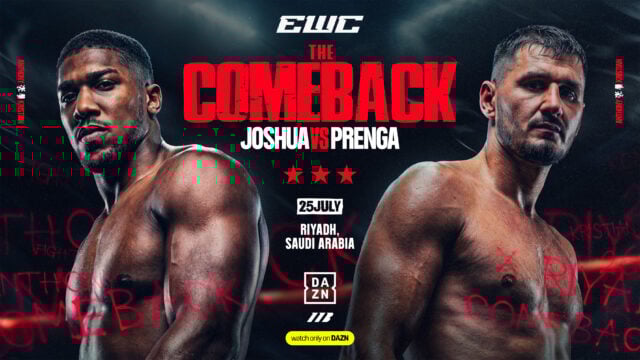 Anthony Joshua vs Kristian Prenga Fight Poster